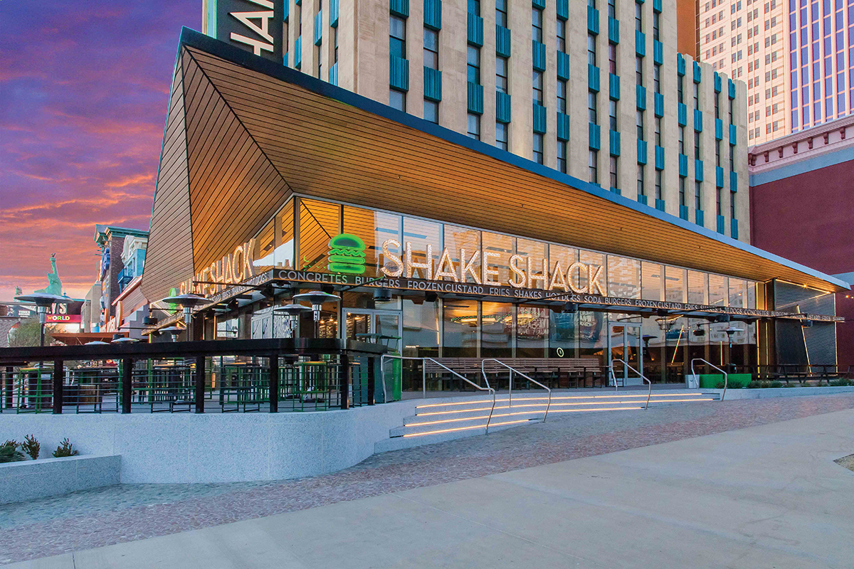 Shake Shack   by  Marnell Companies Industry-Leading Casino Architecture and Design Best Architect and Designer in Las Vegas, NV