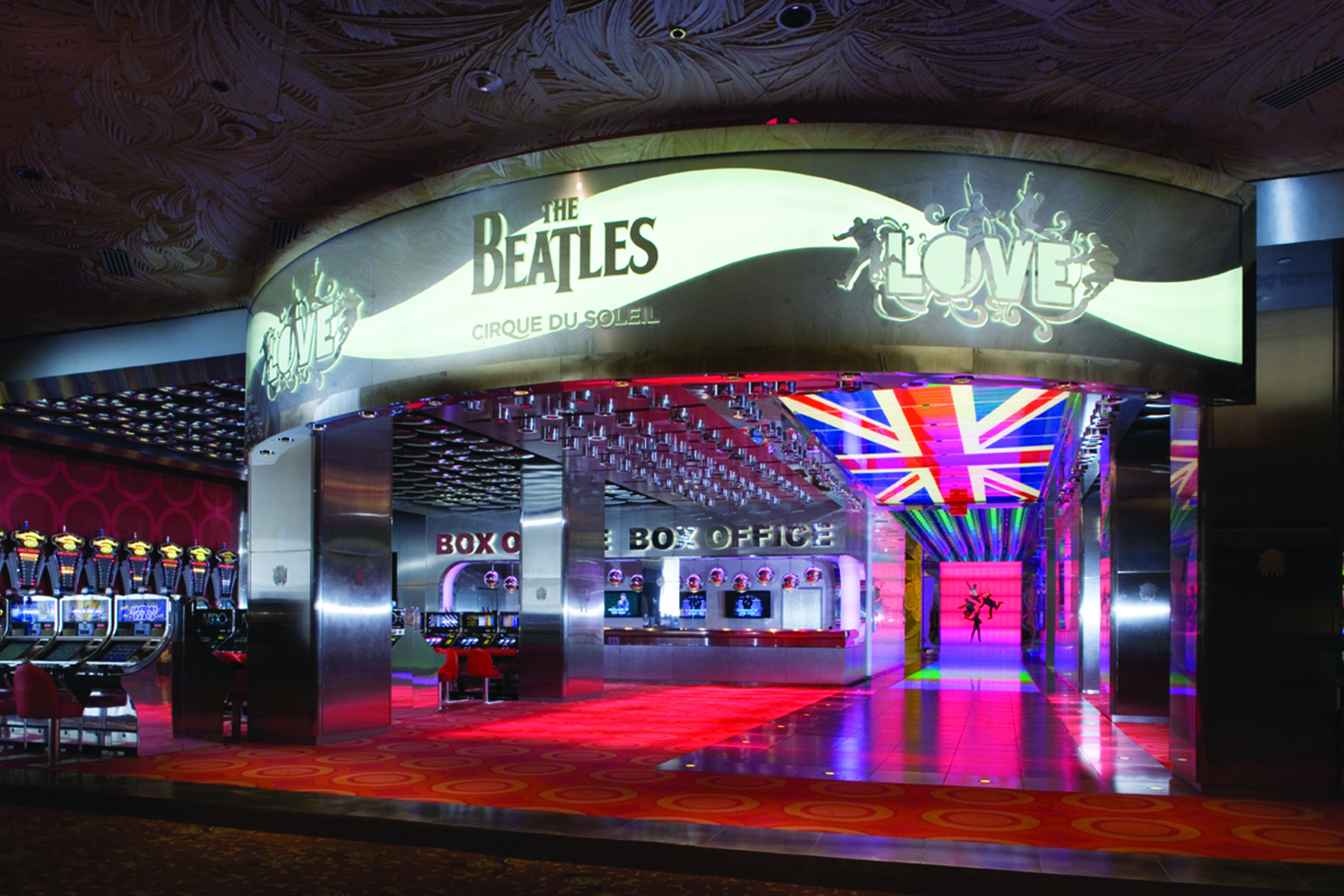 The Beatles Love show, seating chart, showtimes, cost, and theater.  Located int Mirage Las  Vegas, NV.